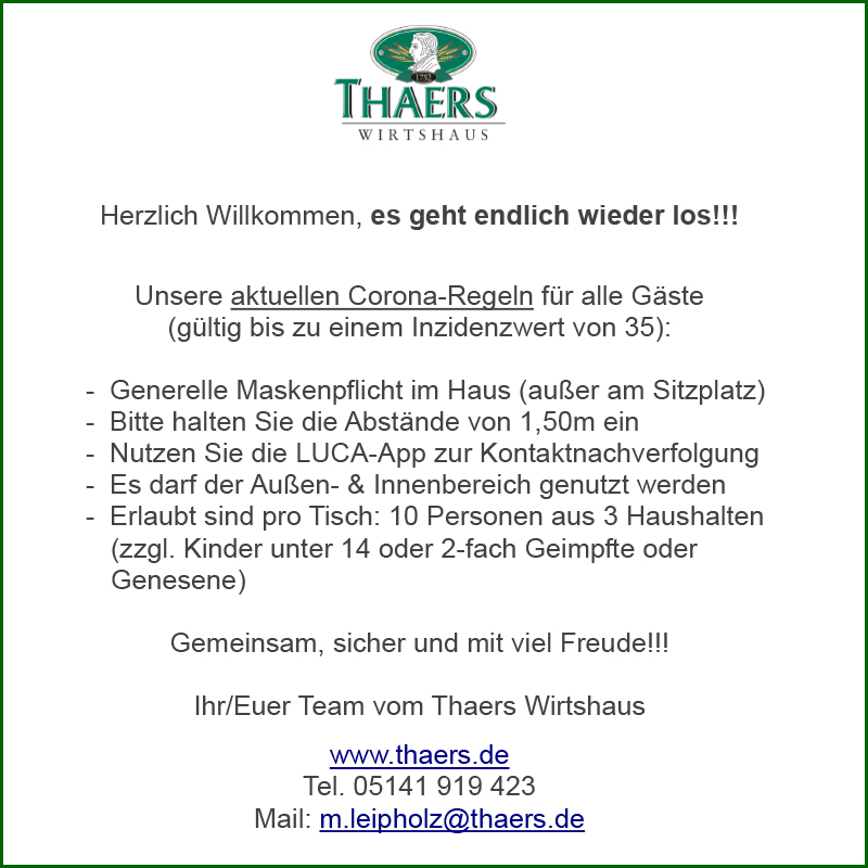 Celle Thaers Wirsthaus
